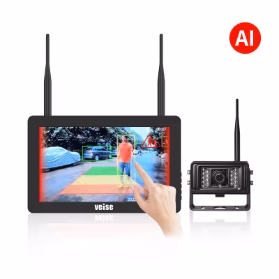 Système de vidéosurveillance sans fil avec moniteur sans fil 3,5 pouces et caméra papillon pour mini voiture