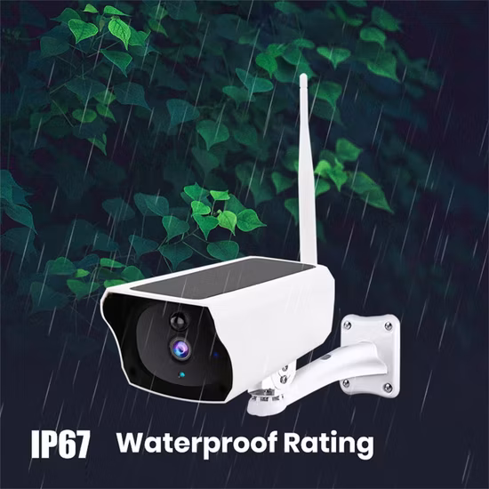 Hankvision Caméra Solaire Extérieure Sans Fil 2K 3MP Pan Tilt Vue à 360° IP65 Caméra PTZ WiFi Alimentée par Batterie Rechargeable, Connexion 2.4G