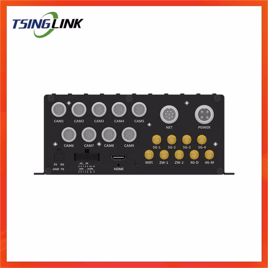 4G WiFi Surveillance en temps réel Suivi GPS Enregistreur de voiture Mobile DVR Détection de visage Système sans fil Mdvr