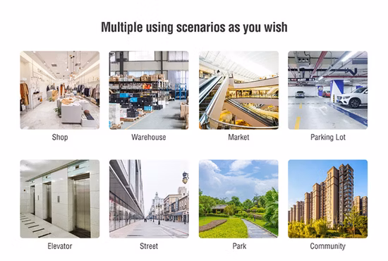 Caméra IR de détection de mouvement PTZ IP Wdm-5X 1080P